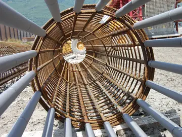 Bewehrungskorb für Projekt von Bauer Spezialtiefbau Schweiz