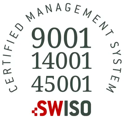 Certified Management System 9001-14001-45001 SWISO